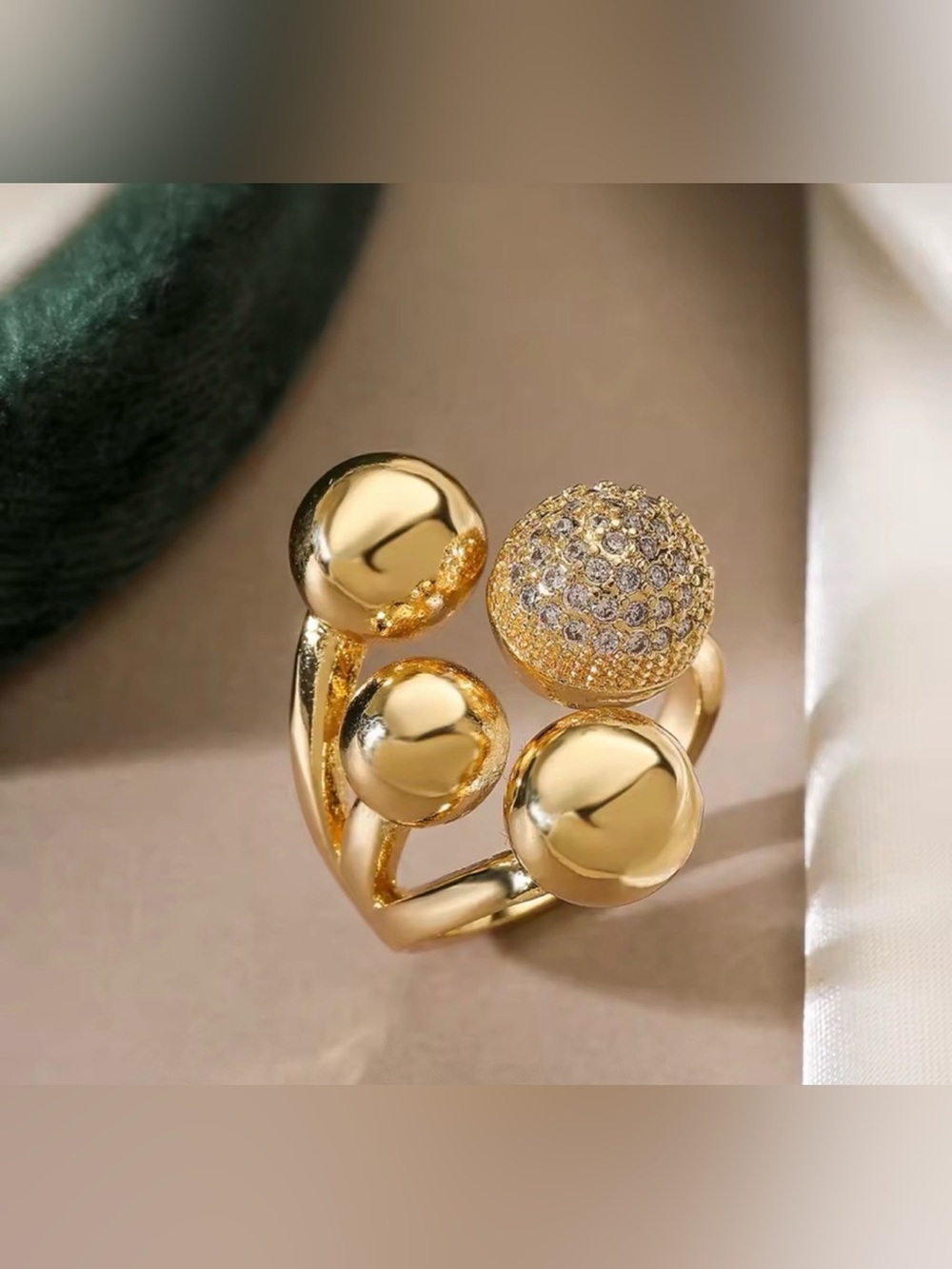 Statement Gold Ring Jewelry